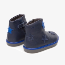 Camper Twins Kids Down Boots US-45696 Navy USA Online